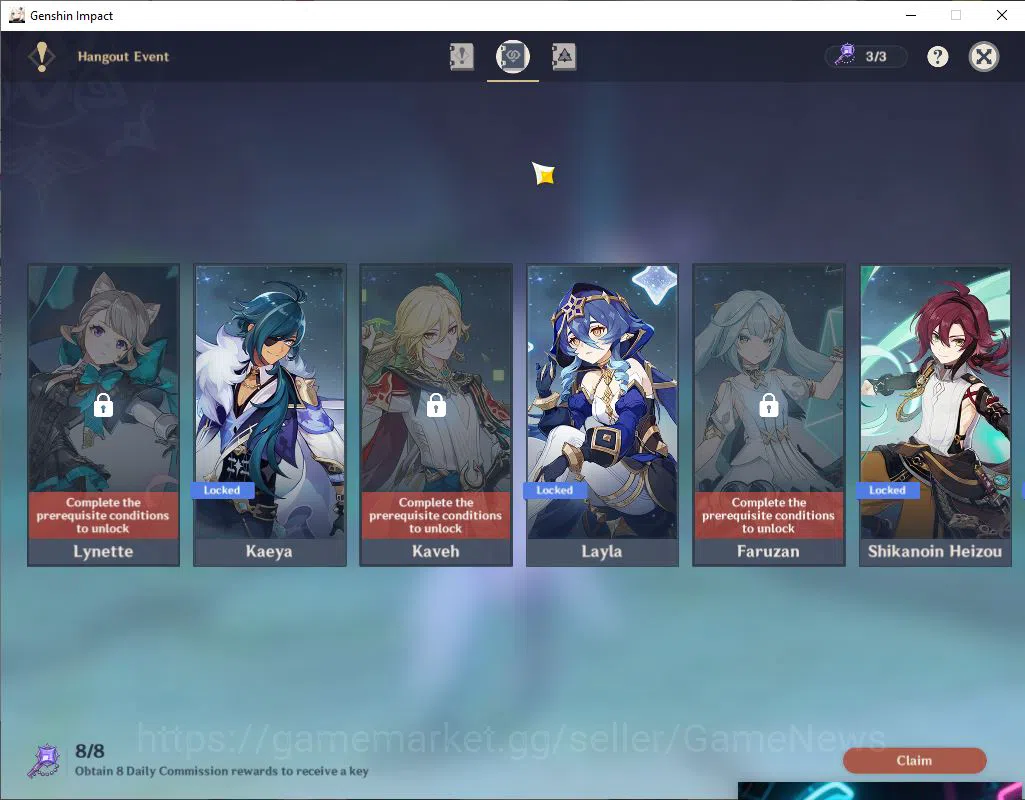 Genshin Impact Accounts ASIA|AR57|6Limited+3(*5WEP)|SkrikC1+sign,Escoffier image 14