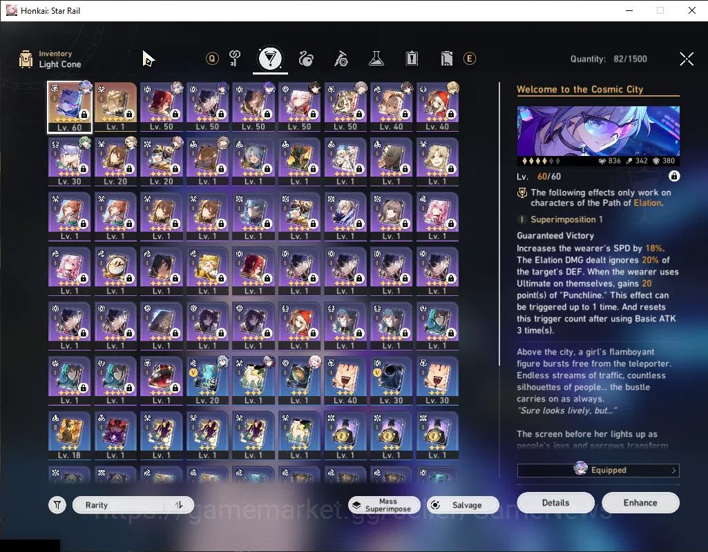 Honkai Star Rail Accounts End Game Asia|TL 48|1,2k SJ|8 Limited|SW LV.999+Sign,Chiper,Ruan Mei,Huohuo,Luocha,Acheron 7