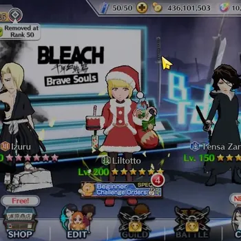 Bleach: Brave Souls Accounts Mid-Tier Global|12K BP+10K Orb|Mid Story|Uquiorra,Grimmjow 11th|Liltotto Xmas24|Izuru