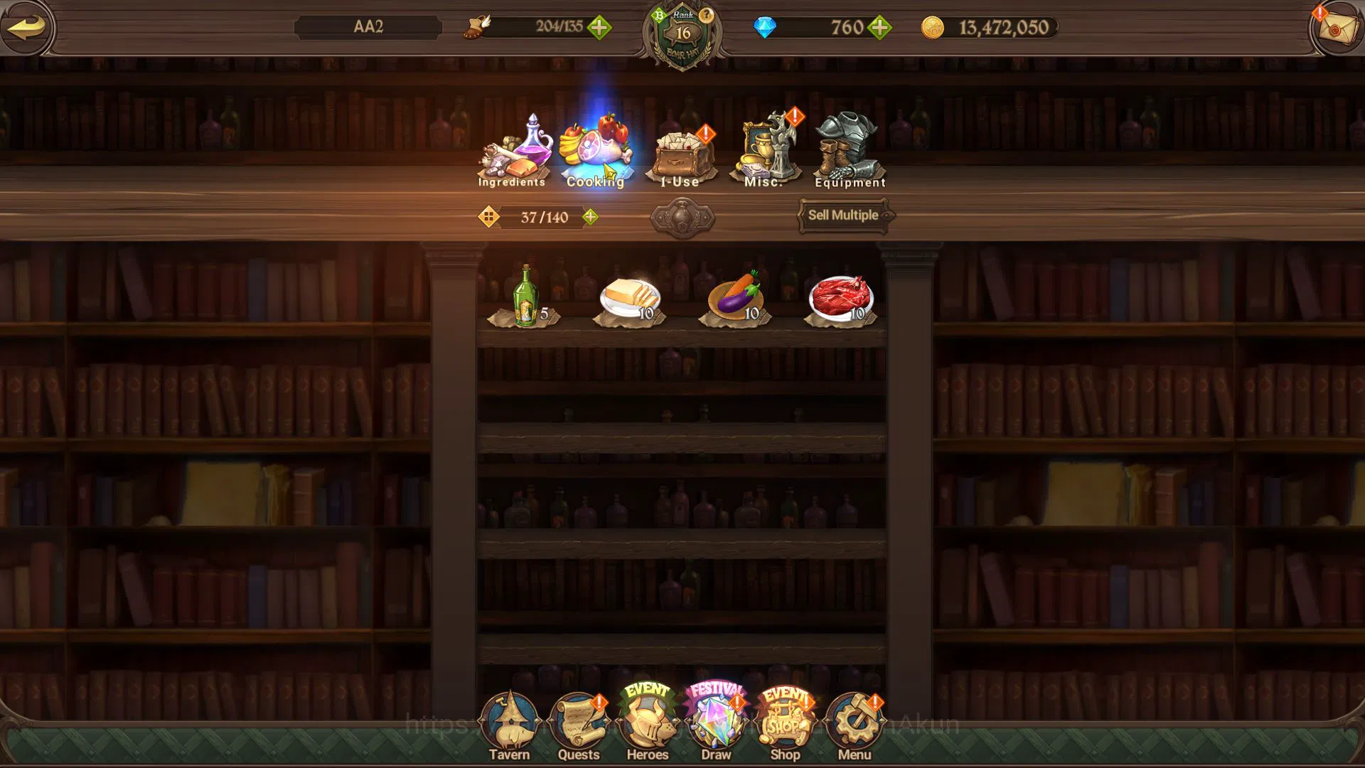 The Seven Deadly Sins: Grand Cross Accounts Asia|Starter|CH 1|836K CC|760 Gems|2 UR|Demon King image 9