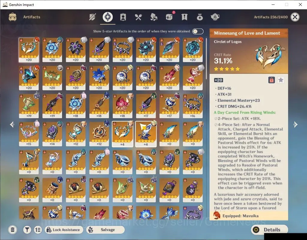 Genshin Impact Accounts ASIA |AR 50|4 Limited +1(*5Weapon) |Nefer,Lauma,Zi image 4