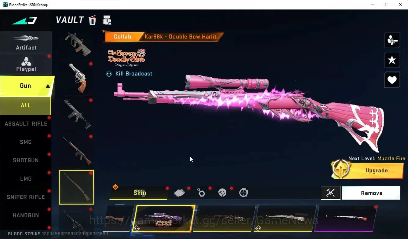 Blood Strike Accounts ASIA|ETERNAL Lv3 MP7-Burn,DeAgle+MELEE Scythe,Coll image 17