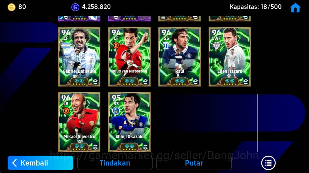 eFootball Accounts Power 3190, Ibrahimovic legend, Cantona epic, Chie image 5
