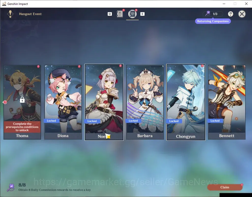 Genshin Impact Accounts ASIA|AR 35|3 Limited + 2(*5 Weapon)|Arlecchino,Wri image 19