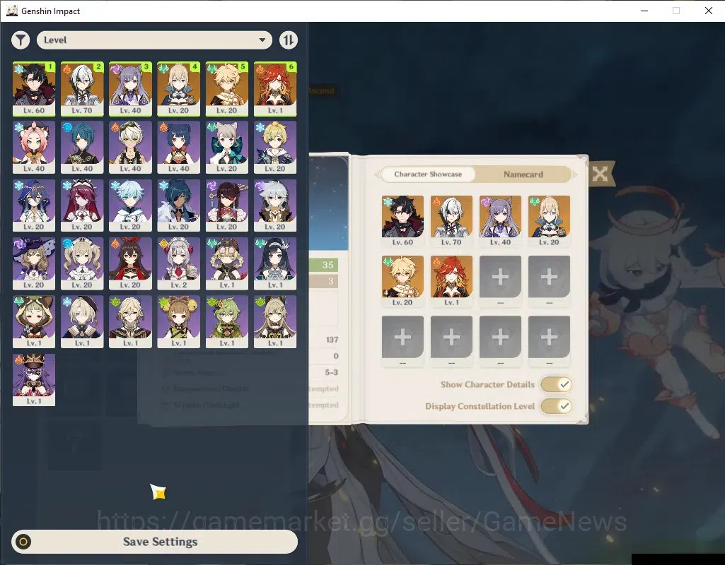 Genshin Impact Accounts ASIA|AR 35|3 Limited + 2(*5 Weapon)|Arlecchino,Wri image 2