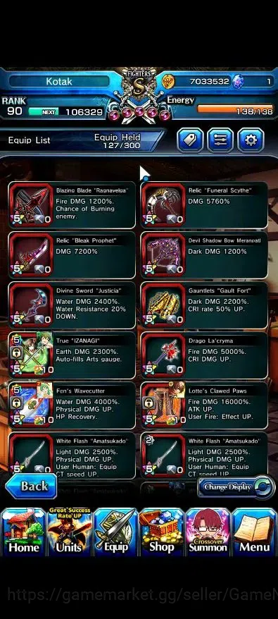 Grand Summoners Accounts Global|Rank 90|15 Ascend 6 TW|(Fen,Sanageyama,Ubel image 10