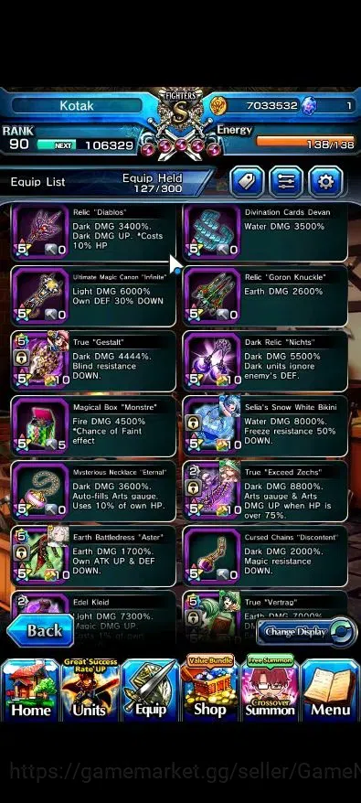Grand Summoners Accounts Global|Rank 90|15 Ascend 6 TW|(Fen,Sanageyama,Ubel image 12