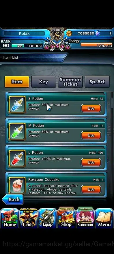Grand Summoners Accounts Global|Rank 90|15 Ascend 6 TW|(Fen,Sanageyama,Ubel image 2