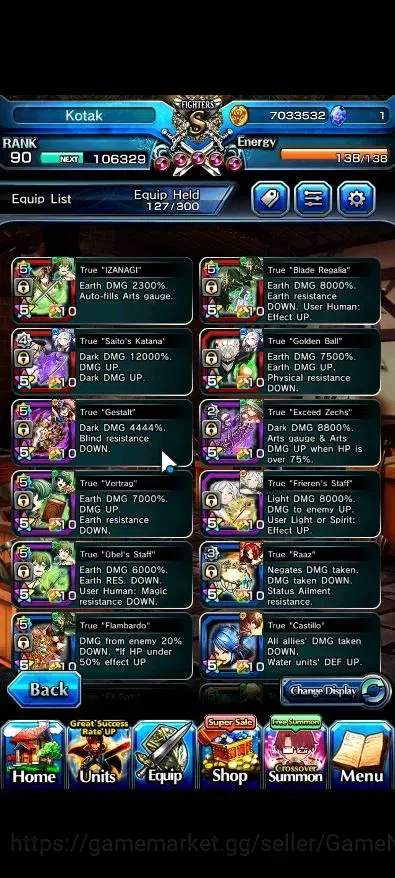 Grand Summoners Accounts Global|Rank 90|15 Ascend 6 TW|(Fen,Sanageyama,Ubel image 5