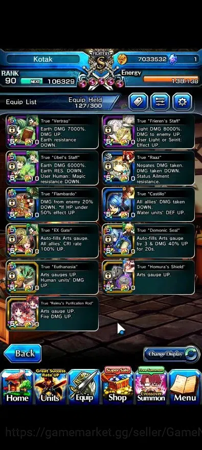 Grand Summoners Accounts Global|Rank 90|15 Ascend 6 TW|(Fen,Sanageyama,Ubel image 6