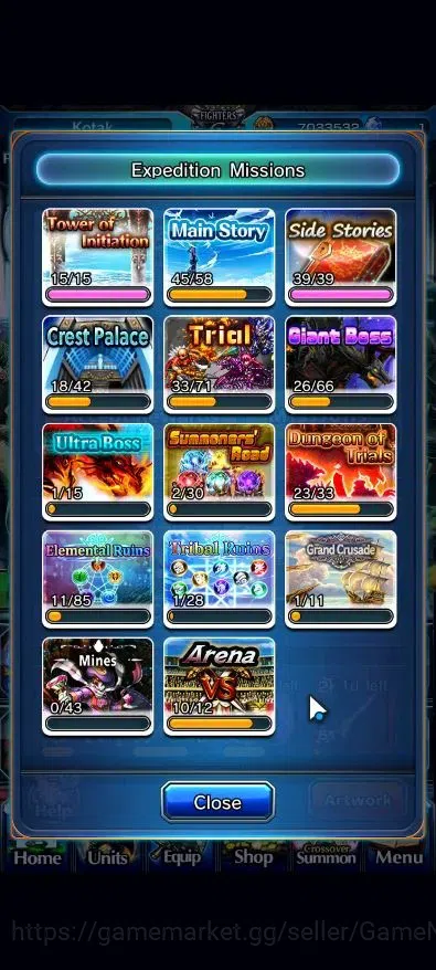 Grand Summoners Accounts Global|Rank 90|15 Ascend 6 TW|(Fen,Sanageyama,Ubel image 7