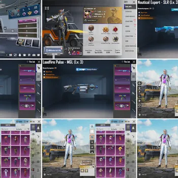 PUBG Mobile Accounts #47 | Lv 63 - 99 Set | SLR Nautical Expert Max | S1897 Splendid Assault Max | 5 Weapon Lab | Multiverse