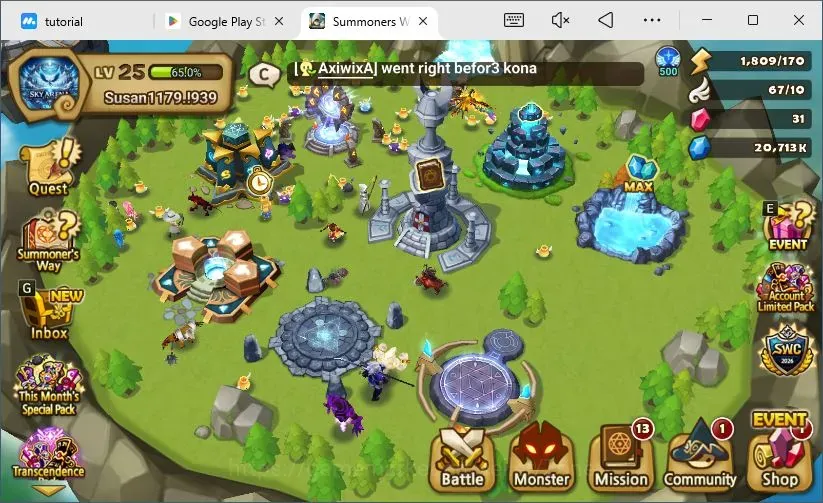 Summoners War: Sky Arena Accounts Starter GLOBAL Lv25|Starter Ready Gacha|Only Thesar + 160 scroll 11th + 120 scroll 12th 1