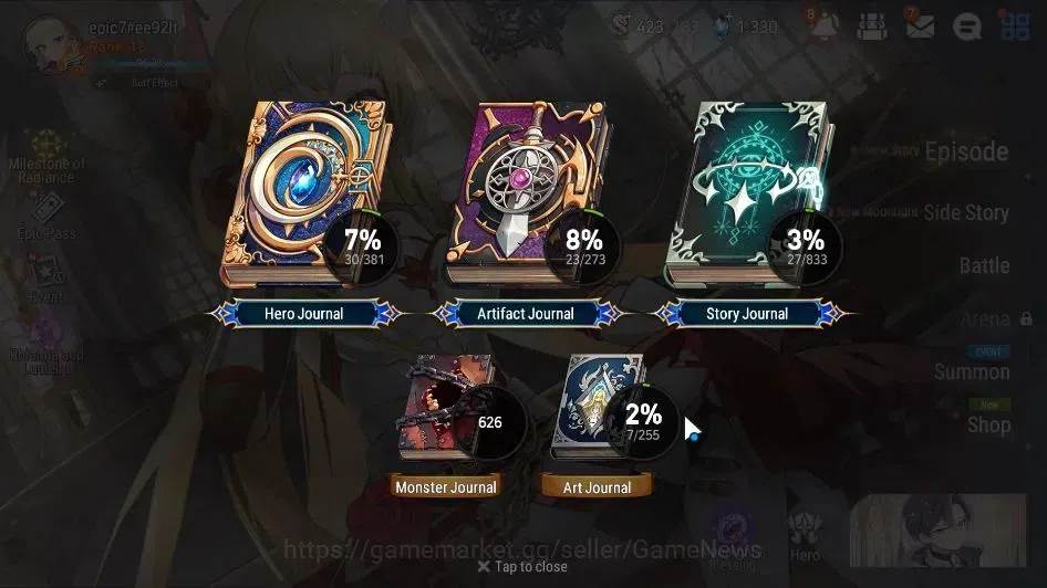 Epic Seven Accounts GLOBAL Unverif|New Era|3 ML(Rhiana & Luciel,Desg L image 3