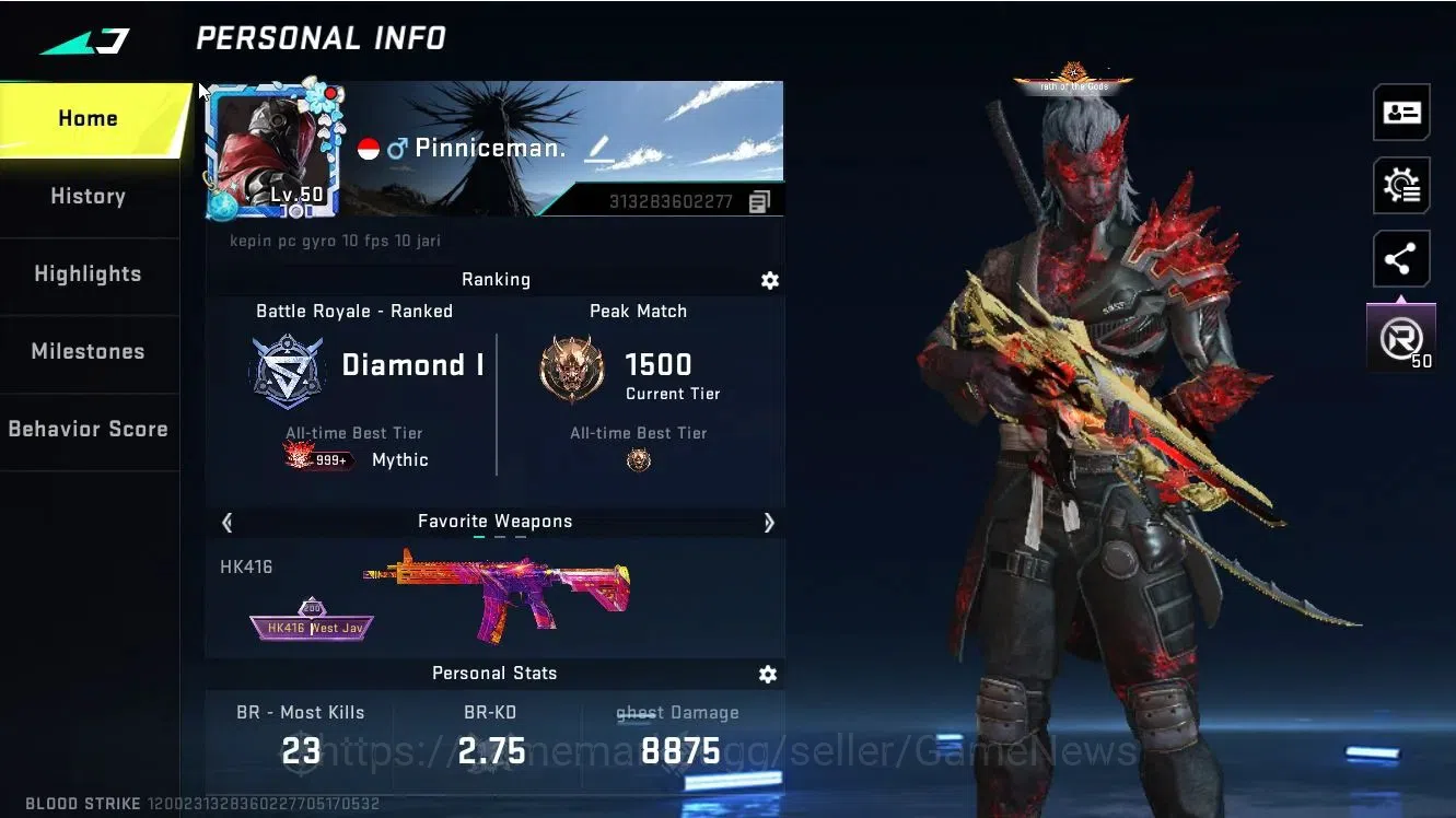 Blood Strike Accounts Asia|29 ULTRA[ZERO-Blood,ETHAN-Space,Origin12,Vect image 3