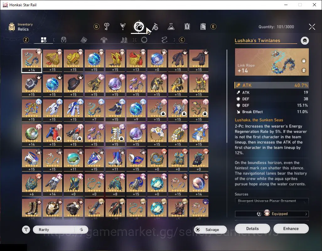 Honkai Star Rail Accounts Asia|TL 66|10 Limited|Saber+Sign,Castorice,Hyacine image 6