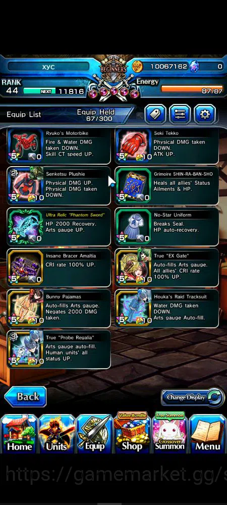Grand Summoners Accounts Starter Global|Rank 44|9 Ascend|InumutaTW,Summer Miyu,Chloe,S 11