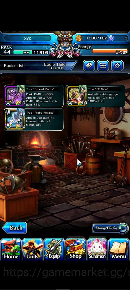 Grand Summoners Accounts Starter Global|Rank 44|9 Ascend|InumutaTW,Summer Miyu,Chloe,S 4