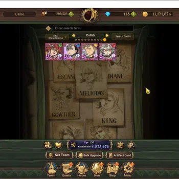 The Seven Deadly Sins: Grand Cross Accounts Midgame GLOBAL|4M CC|6 LR+9 UR +Collab Gachia|NMeli2/6,C