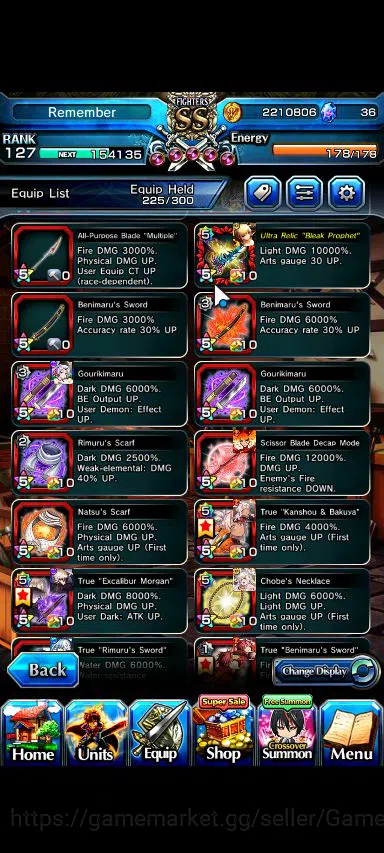 Grand Summoners Accounts Global|Rank 127|1 Sp Art+25 Ascend|[Emiya,Sayaka,M image 14
