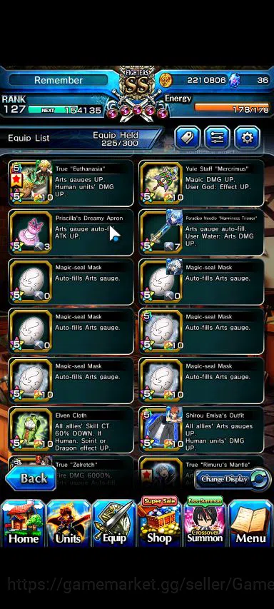 Grand Summoners Accounts Global|Rank 127|1 Sp Art+25 Ascend|[Emiya,Sayaka,M image 6