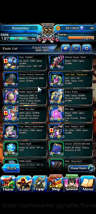 Grand Summoners Accounts Global|Rank 127|1 Sp Art+25 Ascend|[Emiya,Sayaka,M image 9