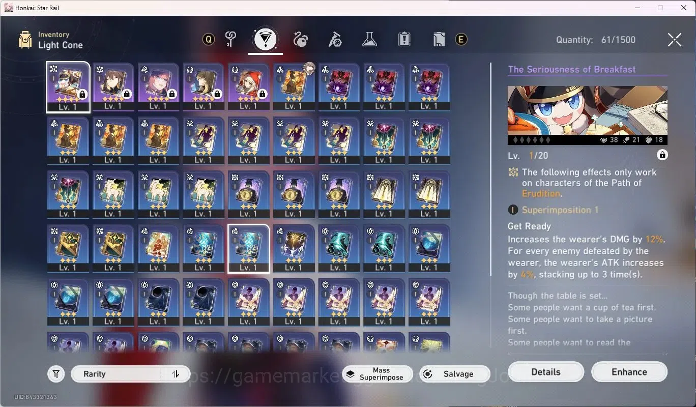 Honkai Star Rail Accounts ASIA | TL7 | 3 Lim | Sparkle | Evanescia | Welt |  image 10