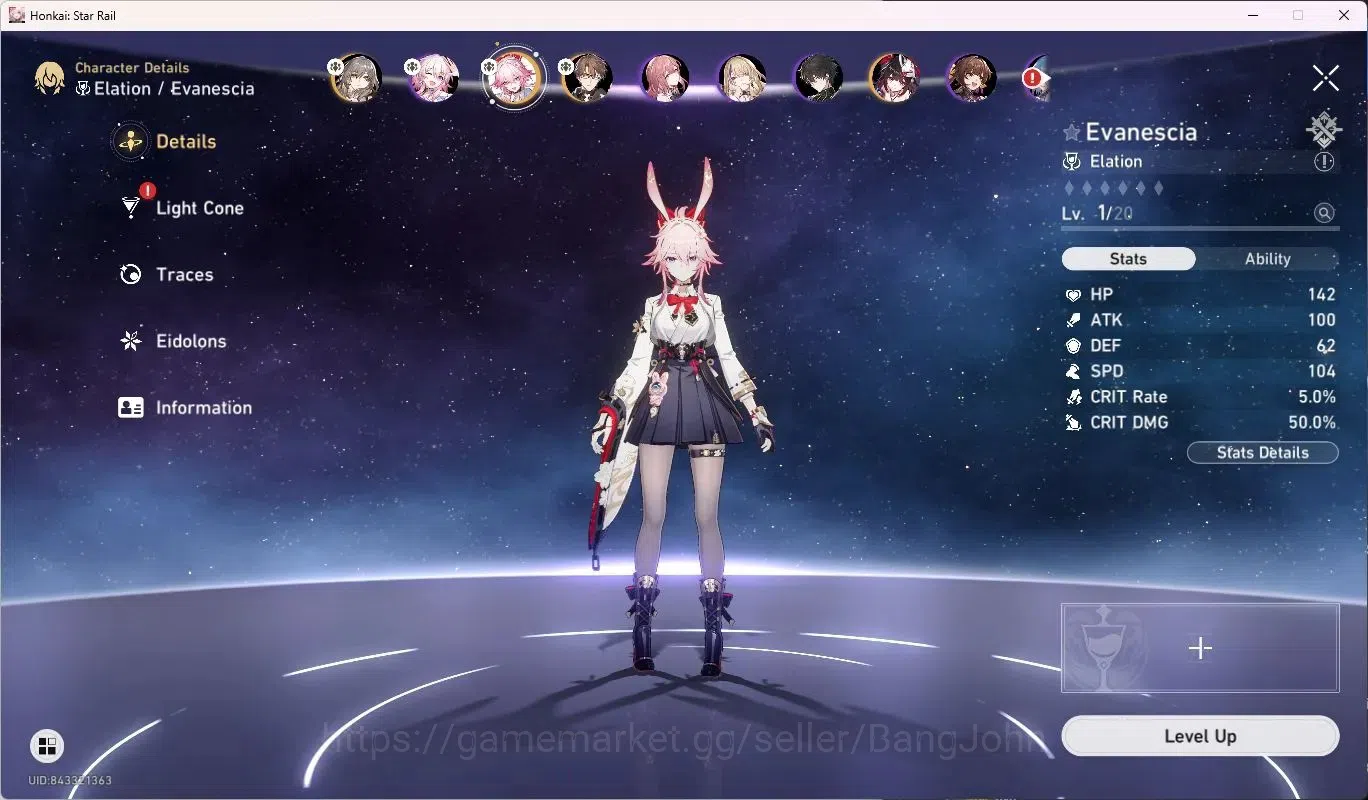 Honkai Star Rail Accounts ASIA | TL7 | 3 Lim | Sparkle | Evanescia | Welt |  image 4