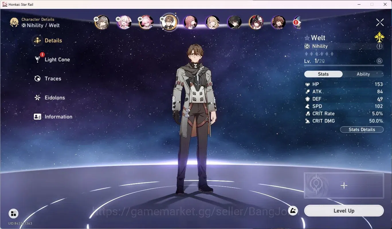 Honkai Star Rail Accounts ASIA | TL7 | 3 Lim | Sparkle | Evanescia | Welt |  image 5