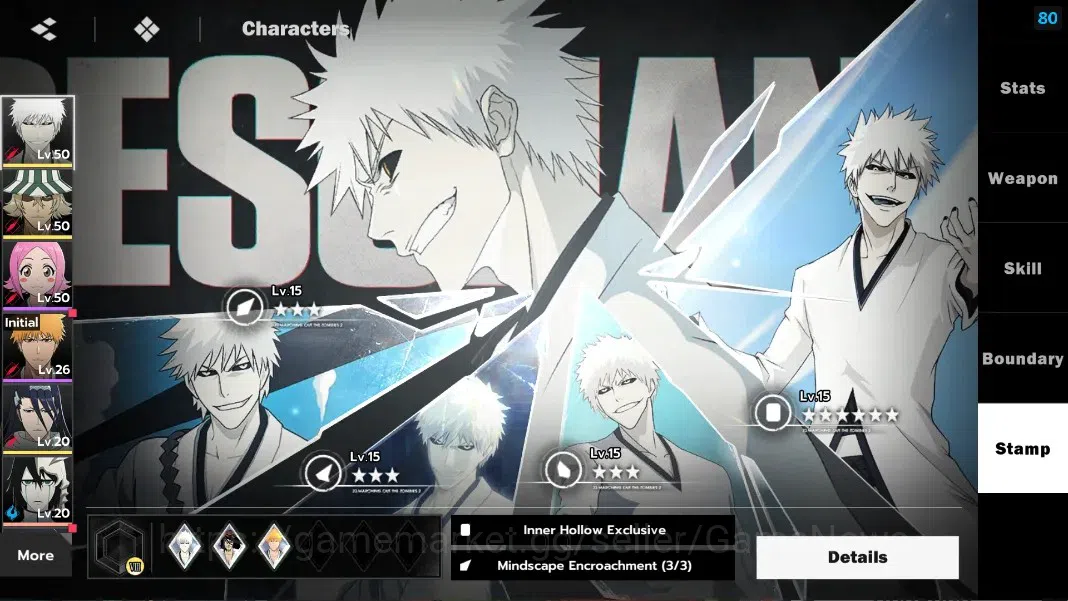BLEACH: Soul Resonance Accounts NuverseSEA|LV 31|4 SSR IchigoIH B1+Stamp,Urahara,B image 6