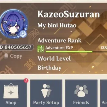 Genshin Impact Accounts Others Asia|AR 56|7 Limited 1 sign (3*5Wep)|Hu Tao C1,Yelan sign,zongli,Sandrone.etc|TakeMail(GI985Z)