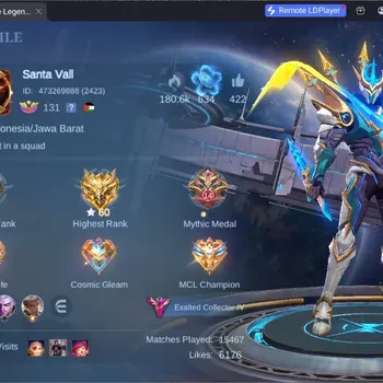 Mobile Legends: Bang Bang Accounts Collector Global|Hero 131|Skin 344|Exalted|Legend Gusion|Aspirant Lesley|KOF Masha|2