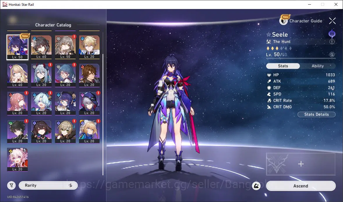 Honkai Star Rail Accounts [ASIA] TL 43 | 7 Limit | Acheron | Dan Heng | Ashv image 13