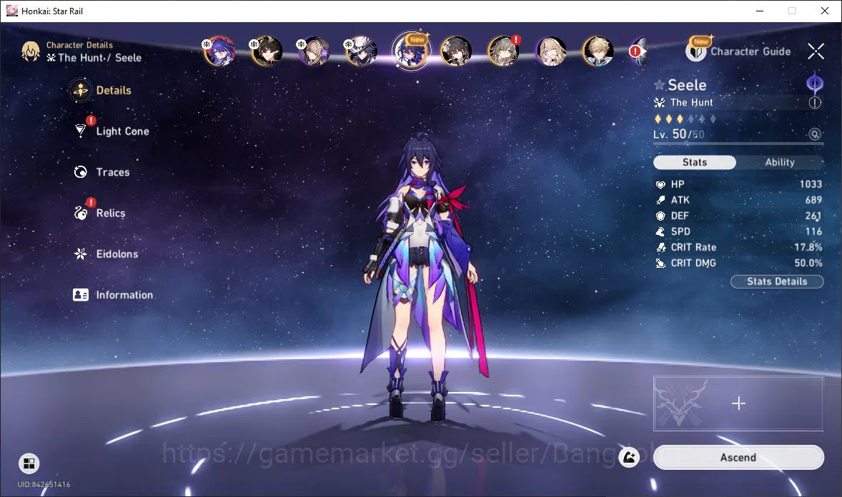 Honkai Star Rail Accounts [ASIA] TL 43 | 7 Limit | Acheron | Dan Heng | Ashv image 14