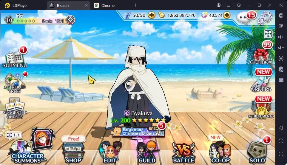Bleach: Brave Souls Accounts High-End Global | 40.5 Orb | Byakuya TYBW24,Ichigo 8TH,Ichigo Renewed,Zangetsu Speed,Mayuri 1