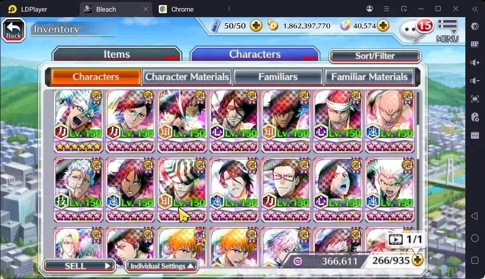 Bleach: Brave Souls Accounts High-End Global | 40.5 Orb | Byakuya TYBW24,Ichigo 8TH,Ichigo Renewed,Zangetsu Speed,Mayuri 17