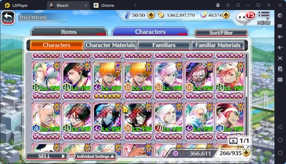 Bleach: Brave Souls Accounts High-End Global | 40.5 Orb | Byakuya TYBW24,Ichigo 8TH,Ichigo Renewed,Zangetsu Speed,Mayuri 18