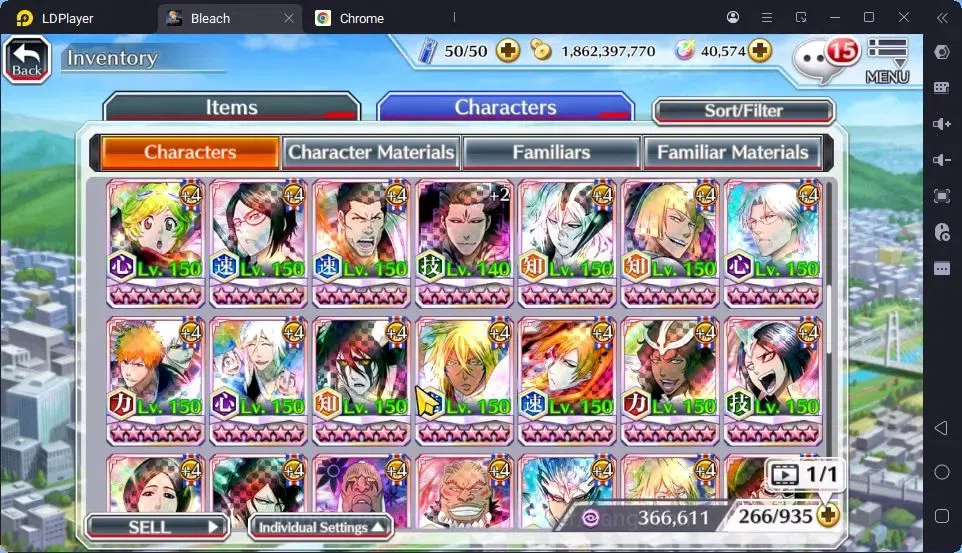 Bleach: Brave Souls Accounts High-End Global | 40.5 Orb | Byakuya TYBW24,Ichigo 8TH,Ichigo Renewed,Zangetsu Speed,Mayuri 20