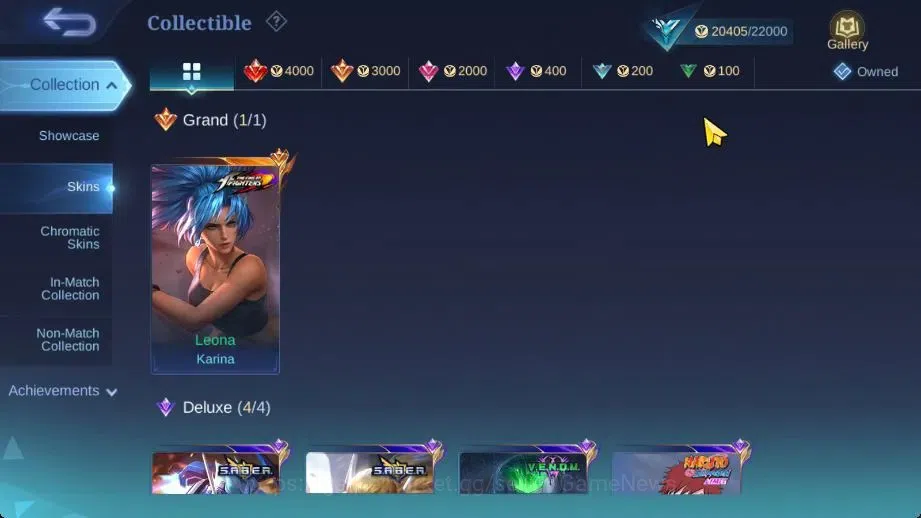 Mobile Legends: Bang Bang Accounts Hero 83|Skin 119|Max Emblem|KOF Karina,SABER[Freya image 6