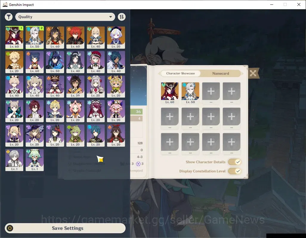 Genshin Impact Accounts ASIA | AR 36 | BD Unset | 2 Limited + 4 (*5Standar image 2