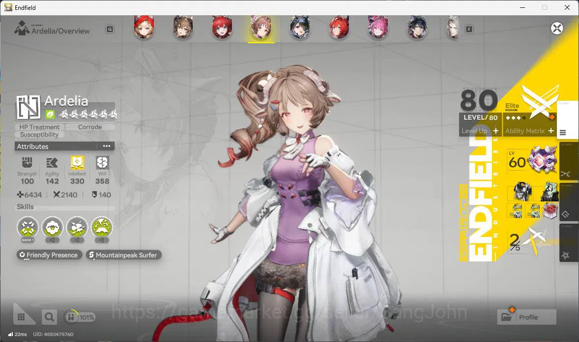 Arknights: Endfield Accounts ASIA | LVL 57, Rossi, gilberta sign, Ardelia P2 si image 8
