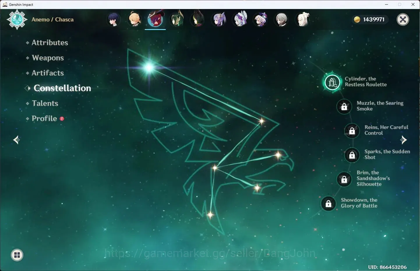 Genshin Impact Accounts ASIA |AR 54|4 Limit+1 Sign|Flins,ChascaC1,Linnea,N image 4