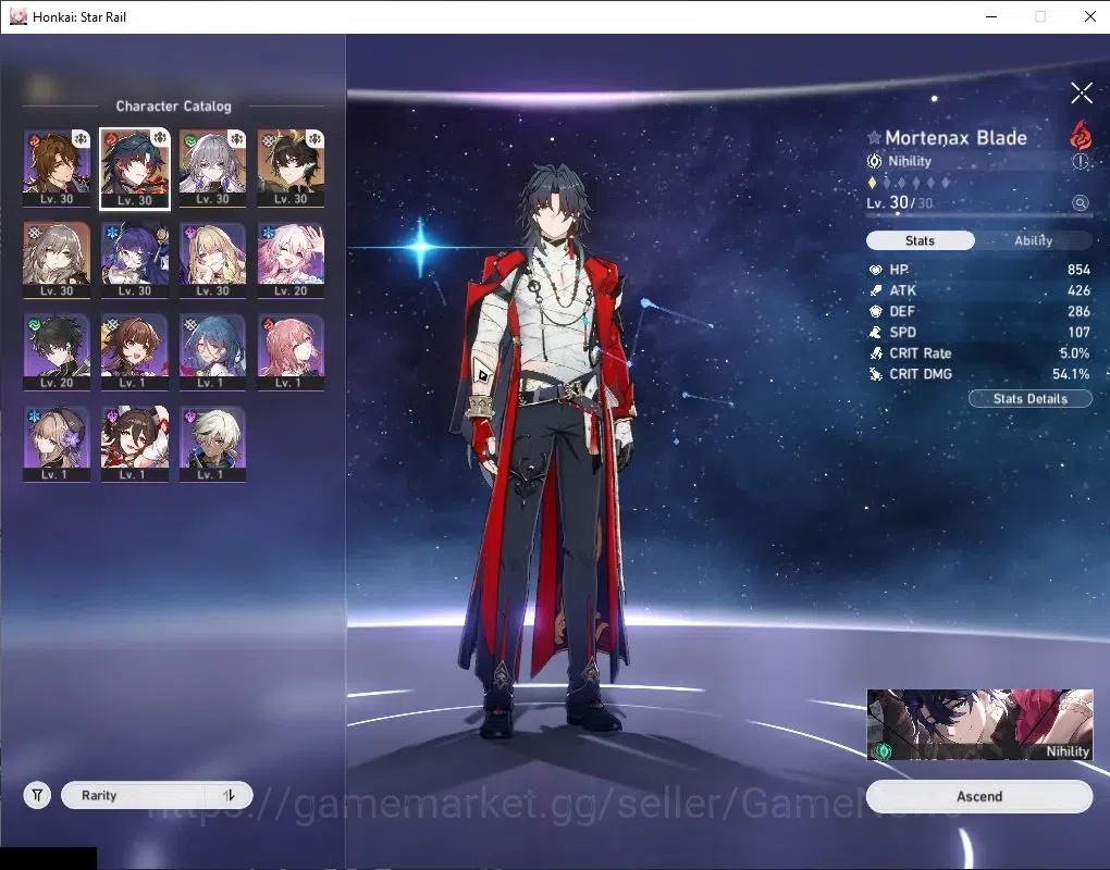 Honkai Star Rail Accounts Asia|TL 17|2 Limited| (Mortenax Blade,Dante) |13 S image 4