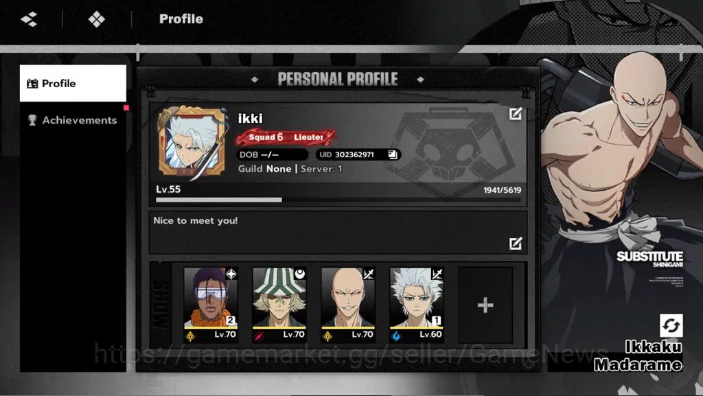 BLEACH: Soul Resonance Accounts Nuverse SEA|4 SSR(Toshiro Sign,Urahara Sign,Ikkaku image 1