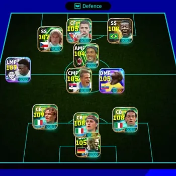 eFootball Accounts Legends & Iconic Players 3268 team strength