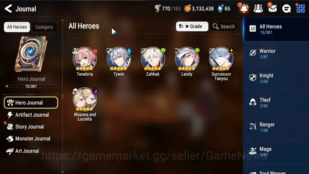 Epic Seven Accounts GLOBAL Unverif|New Era|2 ML (Rhinna&Luciella,Succe image 16