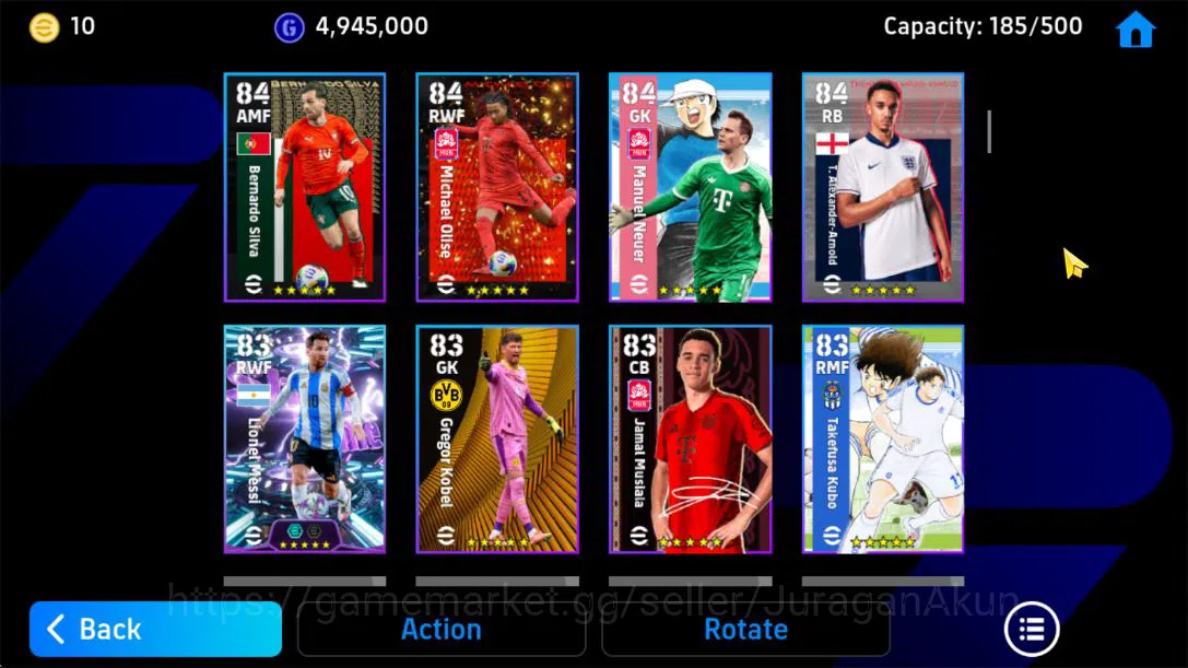 eFootball Accounts Starter Mobile||Big Time Ronaldinho Gaucho,Virgil Van Dijk Long-Reach Tackle,Eden Hazard Momentum 9