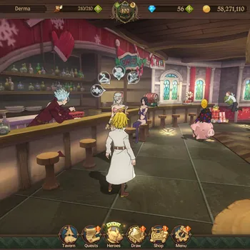 The Seven Deadly Sins: Grand Cross Accounts Endgame GLOBAL|5.2M CC|LS 72|2LR Cusack,Merlin|Full Collab Konosuba|13 UR