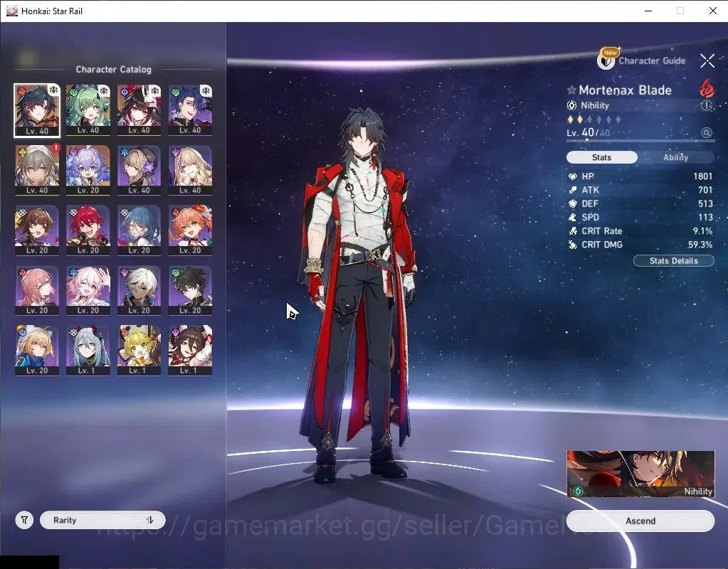 Honkai Star Rail Accounts Asia|TL 29|3 Limited|Mortenax Blade+Signature,Huoh image 4