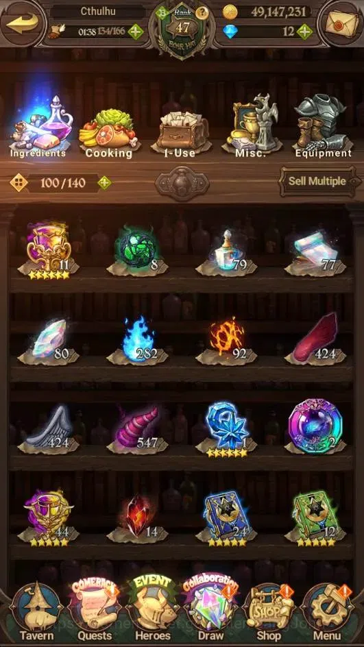 The Seven Deadly Sins: Grand Cross Accounts Endgame ASIA | 2.4M GP |3 LR+7 UR|LR Elizabeth 1/6 |UR Mesis 5/6,Menor 3/6,DKM 11